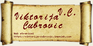 Viktorija Čubrović vizit kartica
